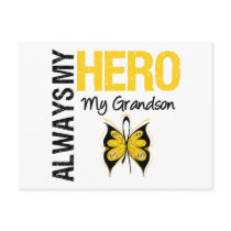 Childhood Cancer Always My Hero My Grandson Post Cards