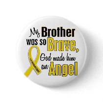 Childhood Cancer ANGEL 1 Brother buttons