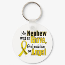 Childhood Cancer ANGEL 1 Nephew keychains
