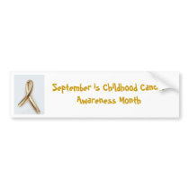 Childhood Cancer Awareness bumper stickers by alucero2004 Childhood Cancer Awareness bumper stickers