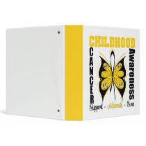 Childhood Cancer Awareness Butterfly Binder