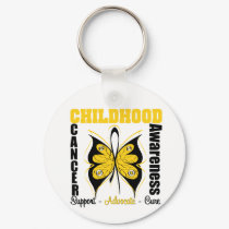 Childhood Cancer Awareness Butterfly keychains