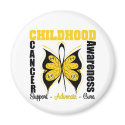 Childhood Cancer Awareness Butterfly magnets by giftsforawareness Childhood Cancer Awareness Butterfly magnets