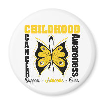 Childhood Cancer Awareness Butterfly magnets