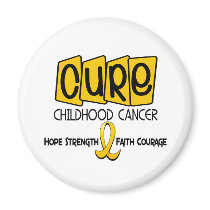 Childhood Cancer Awareness CURE magnets