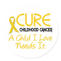 Childhood Cancer Awareness CURE stickers