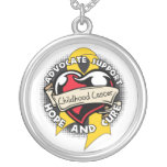 Childhood Cancer Awareness Heart Ribbon necklaces