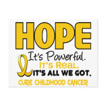 Childhood Cancer Awareness HOPE 1 postcards