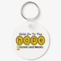 Childhood Cancer Awareness HOPE 6 keychains