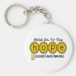Childhood Cancer Awareness HOPE 6 Keychain