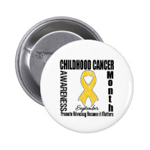 Childhood Cancer Awareness Month Distressed Ribbon Buttons