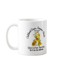 Childhood Cancer Awareness Month Flower Ribbon 2 mugs