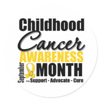 Childhood Cancer Awareness Month Recognition stickers by cancerapparel Childhood Cancer Awareness Month Recognition stickers