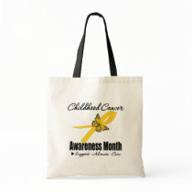 Childhood Cancer Awareness Month Ribbon Butterfly bags
