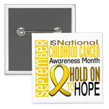 Childhood Cancer Awareness Month Ribbon I2 1.4 Pinback Button