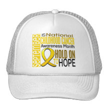 Childhood Cancer Awareness Month Ribbon I2 1.4 Mesh Hat