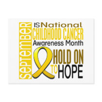 Childhood Cancer Awareness Month Ribbon I2 1.4 postcards