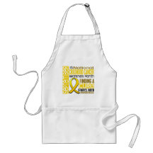Childhood Cancer Awareness Month Ribbon I2 1.5 Apron