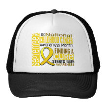 Childhood Cancer Awareness Month Ribbon I2 1.5 Hats