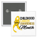 Childhood Cancer Awareness Month Ribbon September buttons