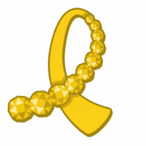 Childhood Cancer Awareness Ribbon Photo Sculpture photo sculptures