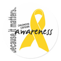 Childhood Cancer Awareness stickers