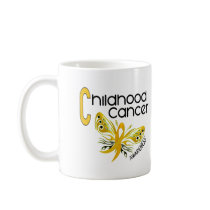 Childhood Cancer BUTTERFLY 3.1 mugs
