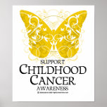 Childhood Cancer Butterfly Posters