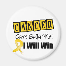Childhood Cancer Cant Bully Me I Will Win Fridge Magnets