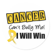 Childhood Cancer Cant Bully Me I Will Win stickers by cancerapparel Childhood Cancer Cant Bully Me I Will Win stickers