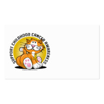 Childhood Cancer Cat business cards