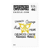 Childhood Cancer Celtic Butterfly 3 postage