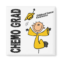 Childhood Cancer CHEMO GRAD 1 magnets