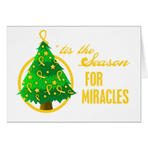 Childhood Cancer Christmas Miracles Greeting Card