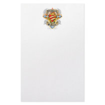 Childhood Cancer Cross & Heart stationery