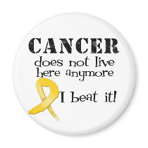 Childhood Cancer Does Not Live Here Anymore magnets