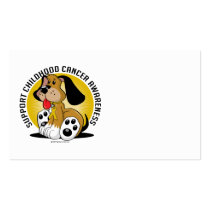 Childhood Cancer Dog business cards
