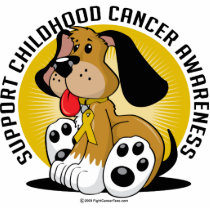 Childhood Cancer Dog photo sculptures