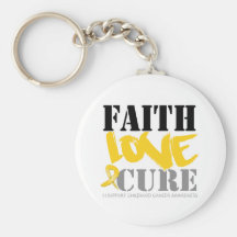 Childhood Cancer Faith Love Cure Keychains