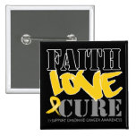 Childhood Cancer Faith Love Cure buttons
