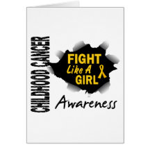 Childhood Cancer Fight Like A Girl 14.3 Cards