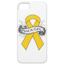 Childhood Cancer Find A Cure Ribbon iPhone 5 Cases