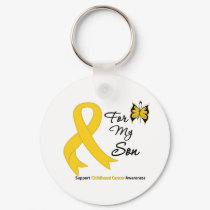 Childhood Cancer For My Son keychains