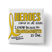 Childhood Cancer Heroes All Sizes 1 Granddaughter buttons