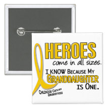 Childhood Cancer Heroes All Sizes 1 Granddaughter Pin