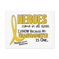 Childhood Cancer Heroes All Sizes 1 Granddaughter postcards