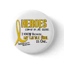 Childhood Cancer Heroes All Sizes 1 Little Girl buttons