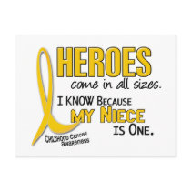 Childhood Cancer Heroes All Sizes 1 Niece postcards
