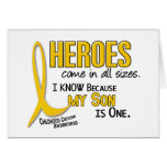 Childhood Cancer Heroes All Sizes 1 Son Card
