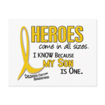 Childhood Cancer Heroes All Sizes 1 Son postcards